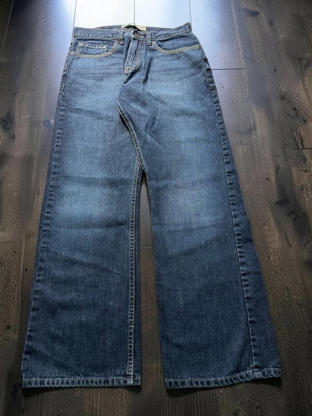 Wrangler Jeans Co Relaxed Straight Denim Jeans Mens 29x30 Blue Y2K Skate